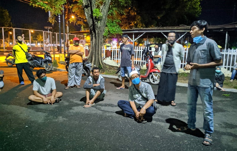 Selama PSBB Di Banjarbaru, PKL Lapangan Murjani Sepakat Tak Berjualan