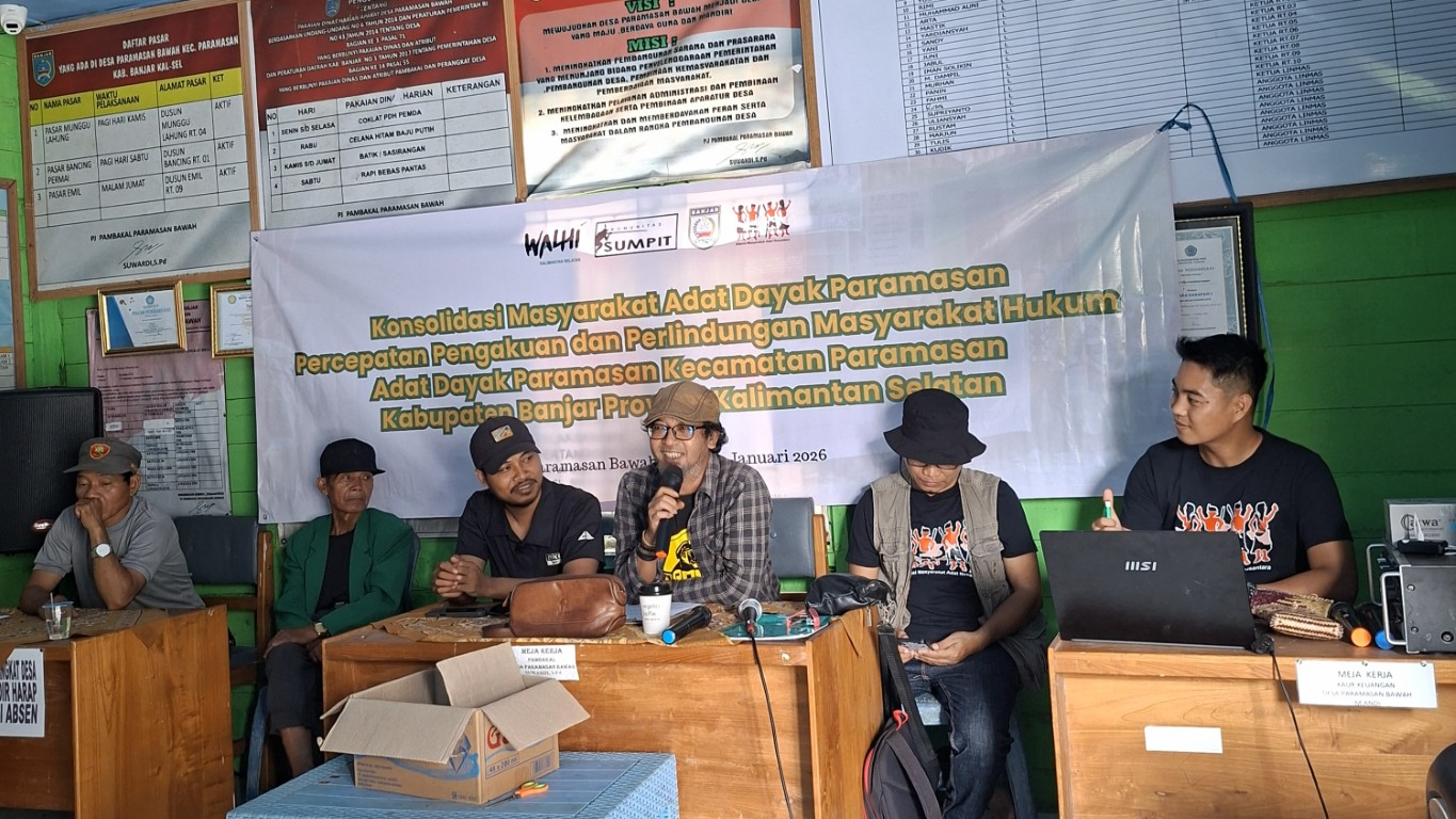 Read more about the article Konsolidasi Masyarakat Adat Dayak Paramasan Dorong Percepatan Pengakuan dan Perlindungan Masyarakat Hukum Adat